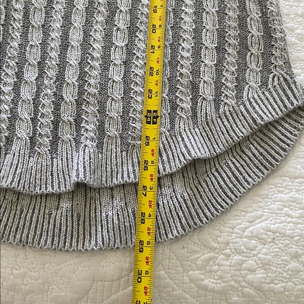 Athleta Borealis Cable Knit Wool Blend Sweater in gray - Picture 7 of 9